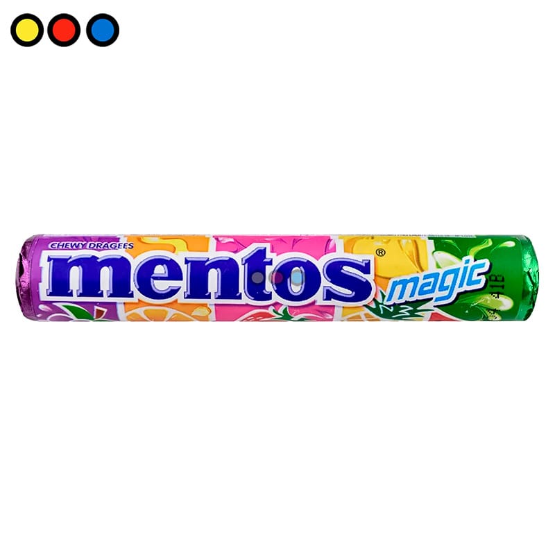 Display mayorista de Mentos Magic sabores surtidos - Distribuidora Pop