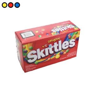 Caja display de Skittles Original por mayor con 36 paquetes de 61,5 g, Distribuidora Pop