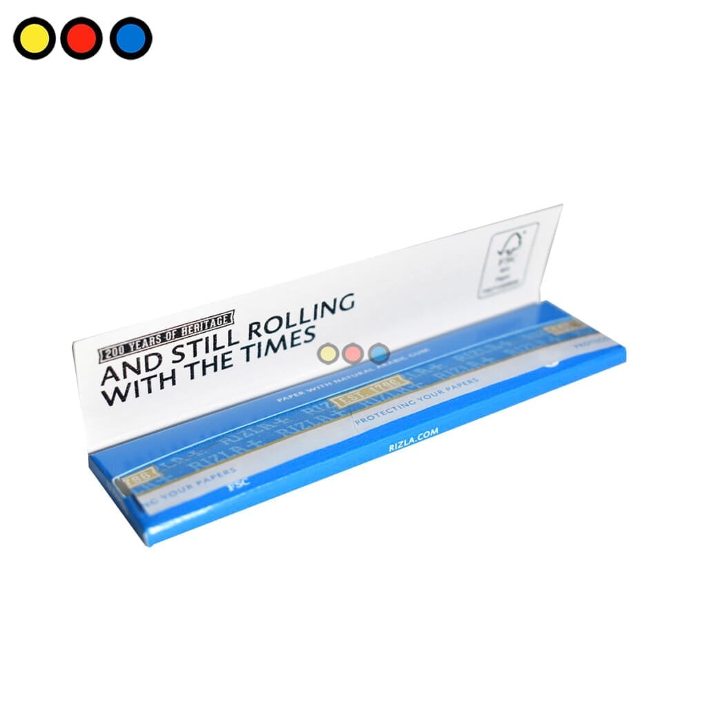 Rizla King Size Slim Blue Rolling Papers Pack Size: 1 X 50 Product Cod