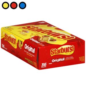 Caja display de Starburst Original x36 barritas, venta por mayor en Distribuidora Pop