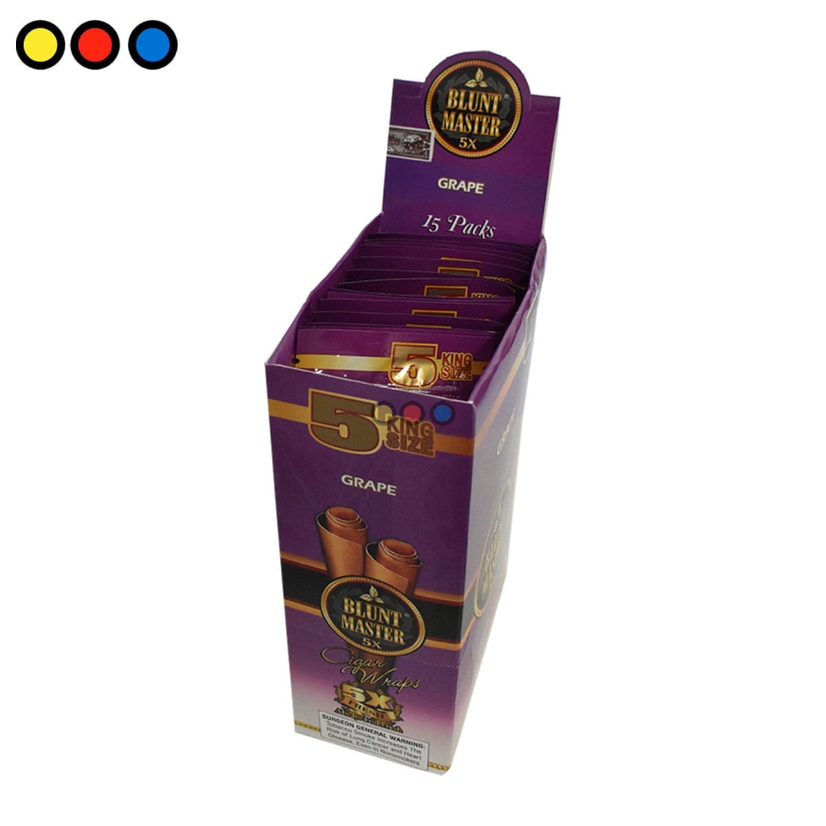 Blunt Master grape pre-rolled x 5 - Imagen 3