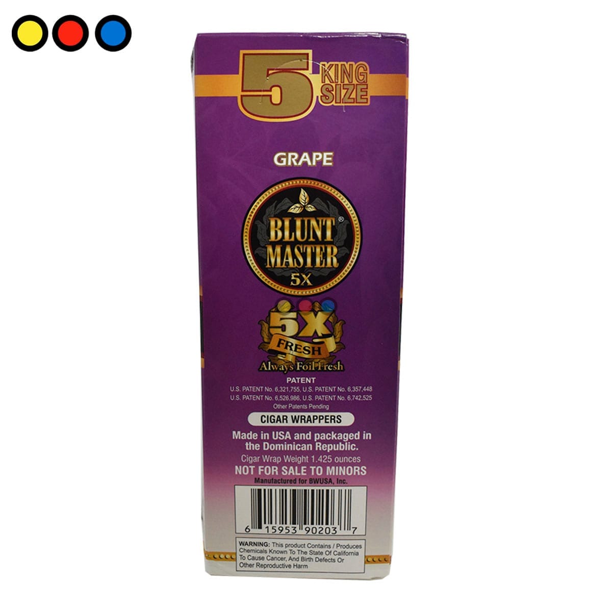Blunt Master grape pre-rolled x 5 - Imagen 2