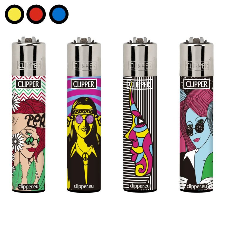 encendedores clipper hippie por mayor