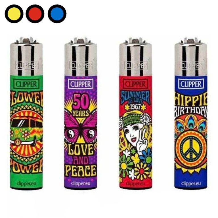encendedores clipper hippies precios mayoristas