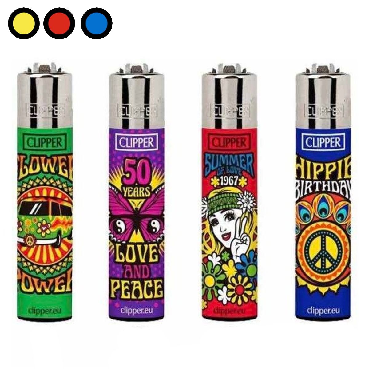encendedores clipper hippies precios mayoristas