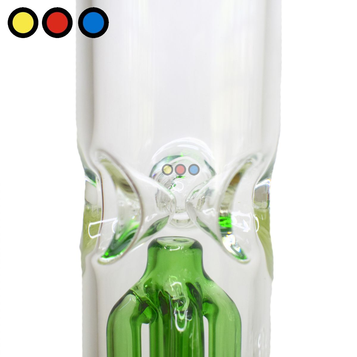 Bong de vidrio Pyrex 35cm precolador y atrapahielo - Imagen 2
