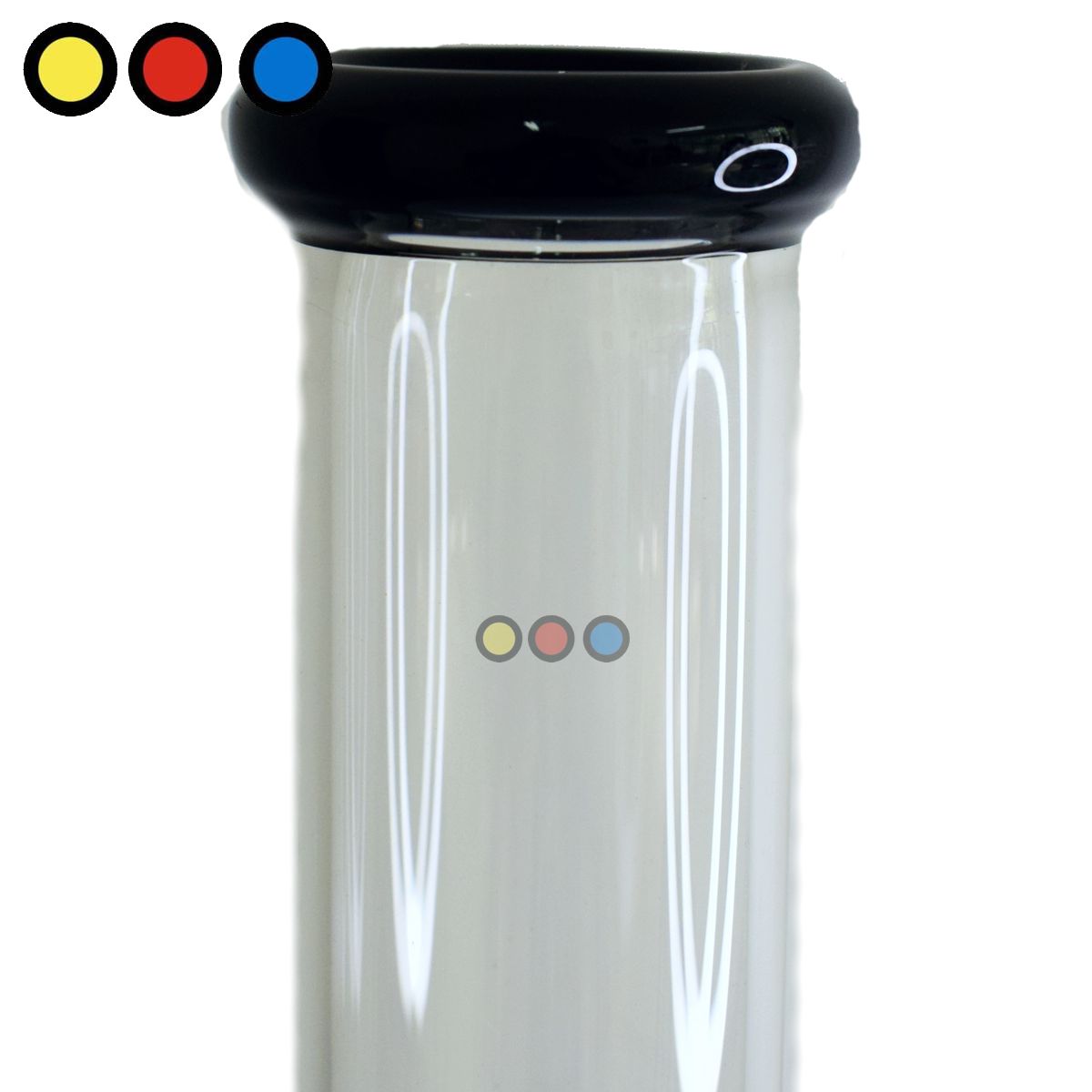 Bong de vidrio Pyrex transparente 30cm con atrapahielo - Imagen 2