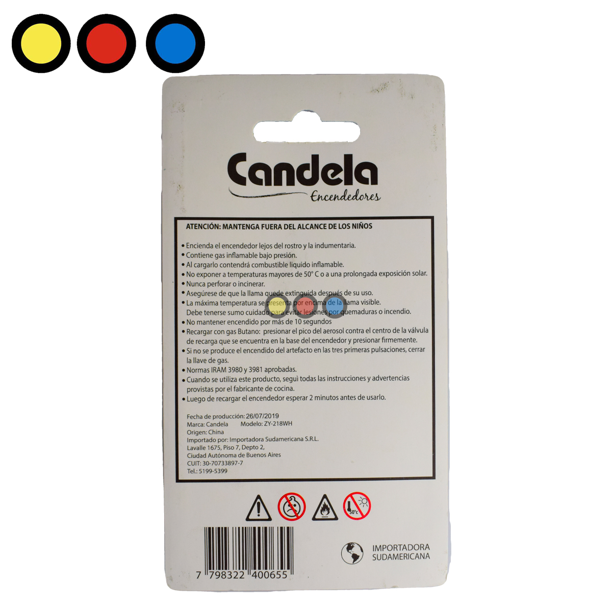 candela flameador distribuidor