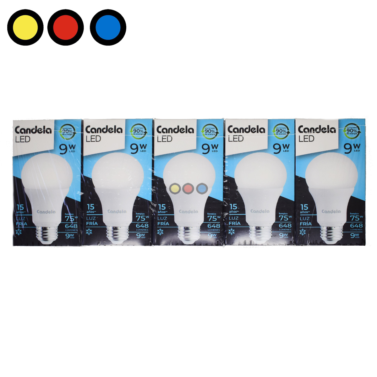 Lámpara LED Candela Luz Fría 9w - Imagen 4