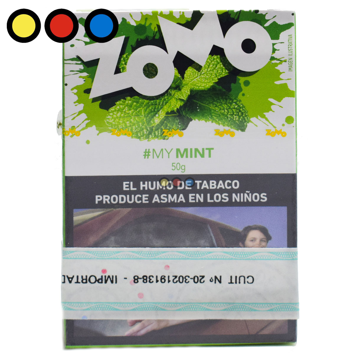 Tabaco Zomo My Mint para narguile 50gr. Distribuidora Pop