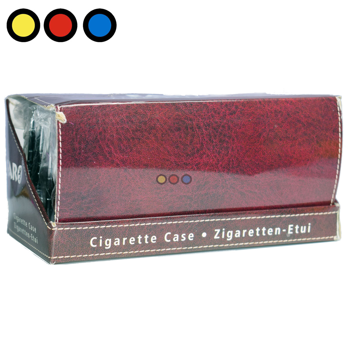 Cigarrera calaveras negra cuero - Imagen 6