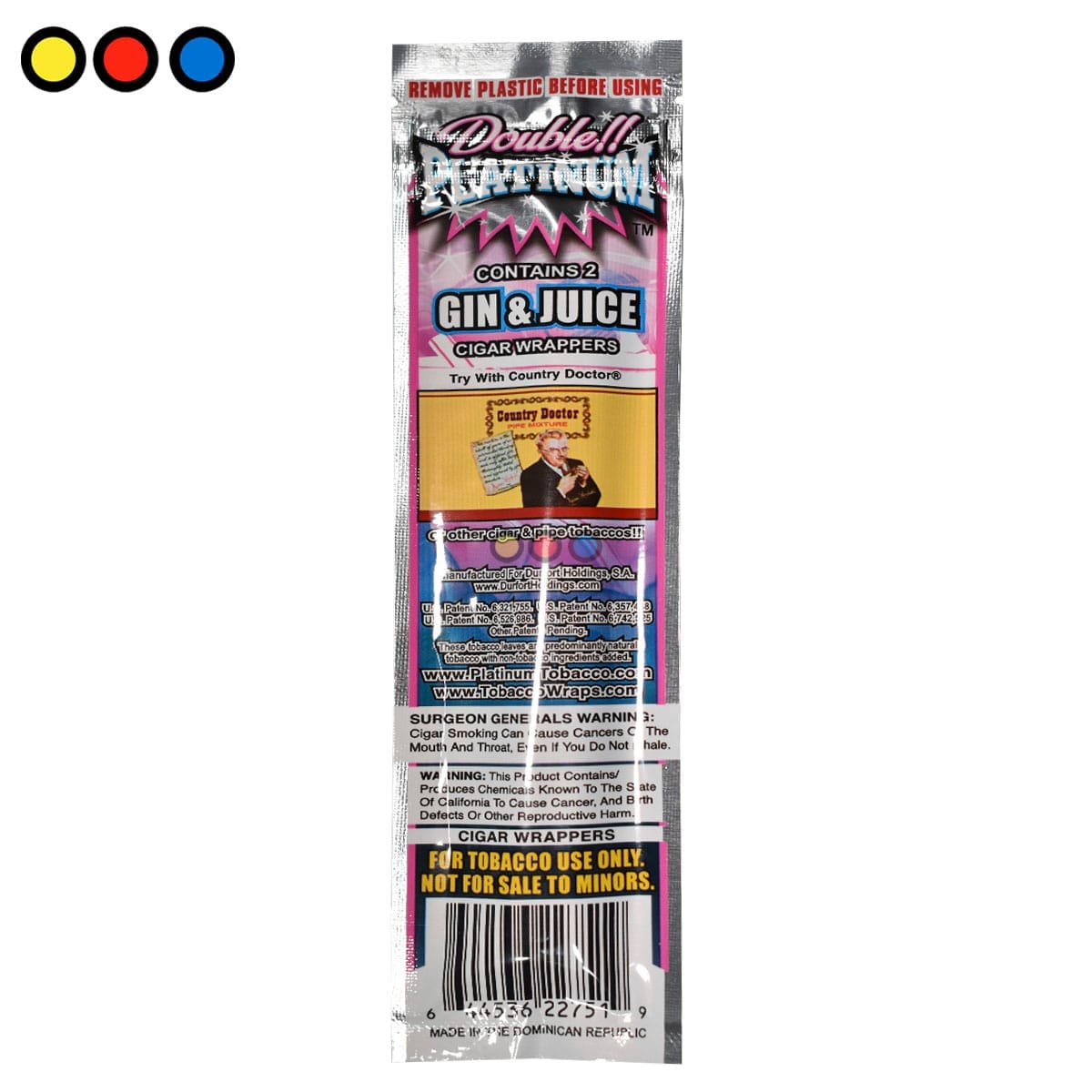 Blunt Wrap Double Platinum Gin & Juice - Imagen 3