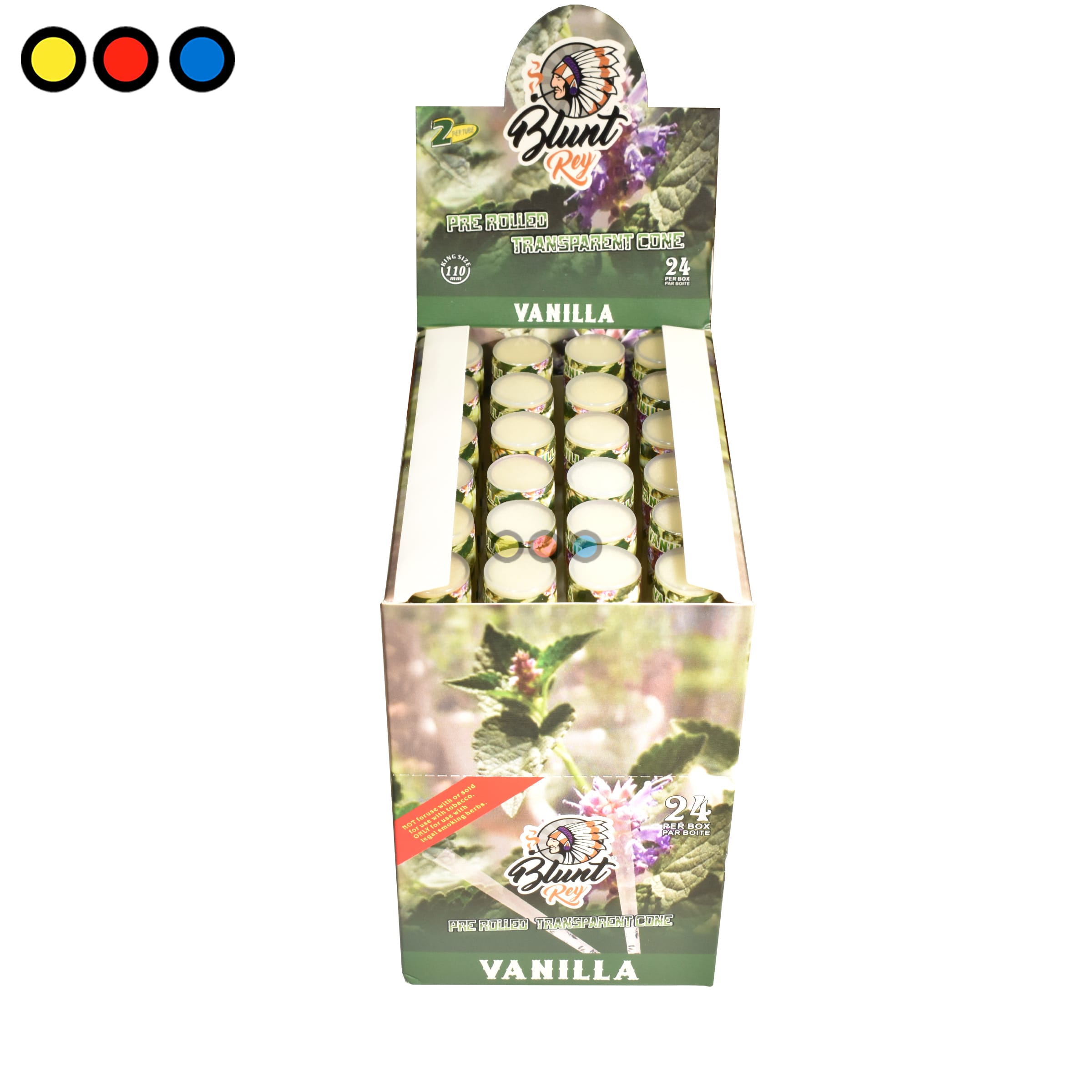 Conos Blunt Rey Celulosa Vanilla 78mm - Imagen 2