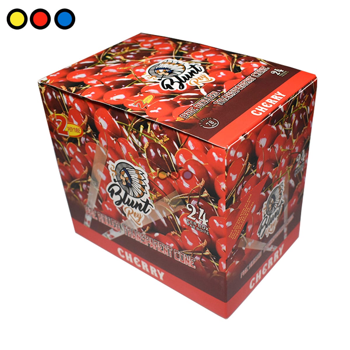 Conos Blunt Rey Celulosa Cherry 78mm - Imagen 5