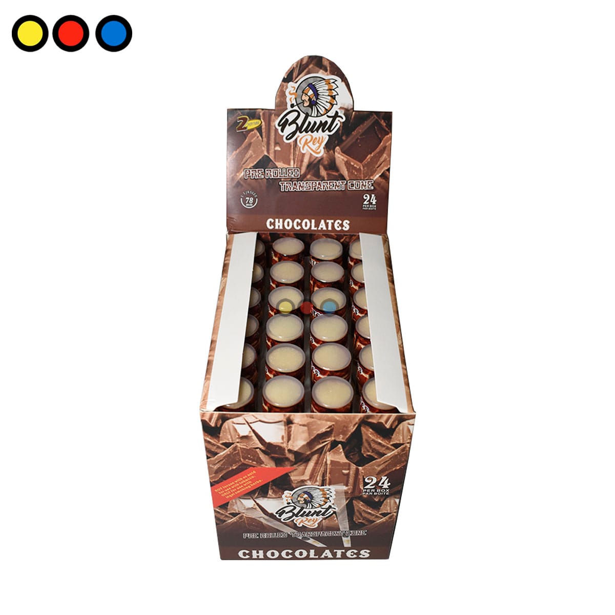 Cono Blunt Rey Celulosa Chocolate 78mm - Imagen 5
