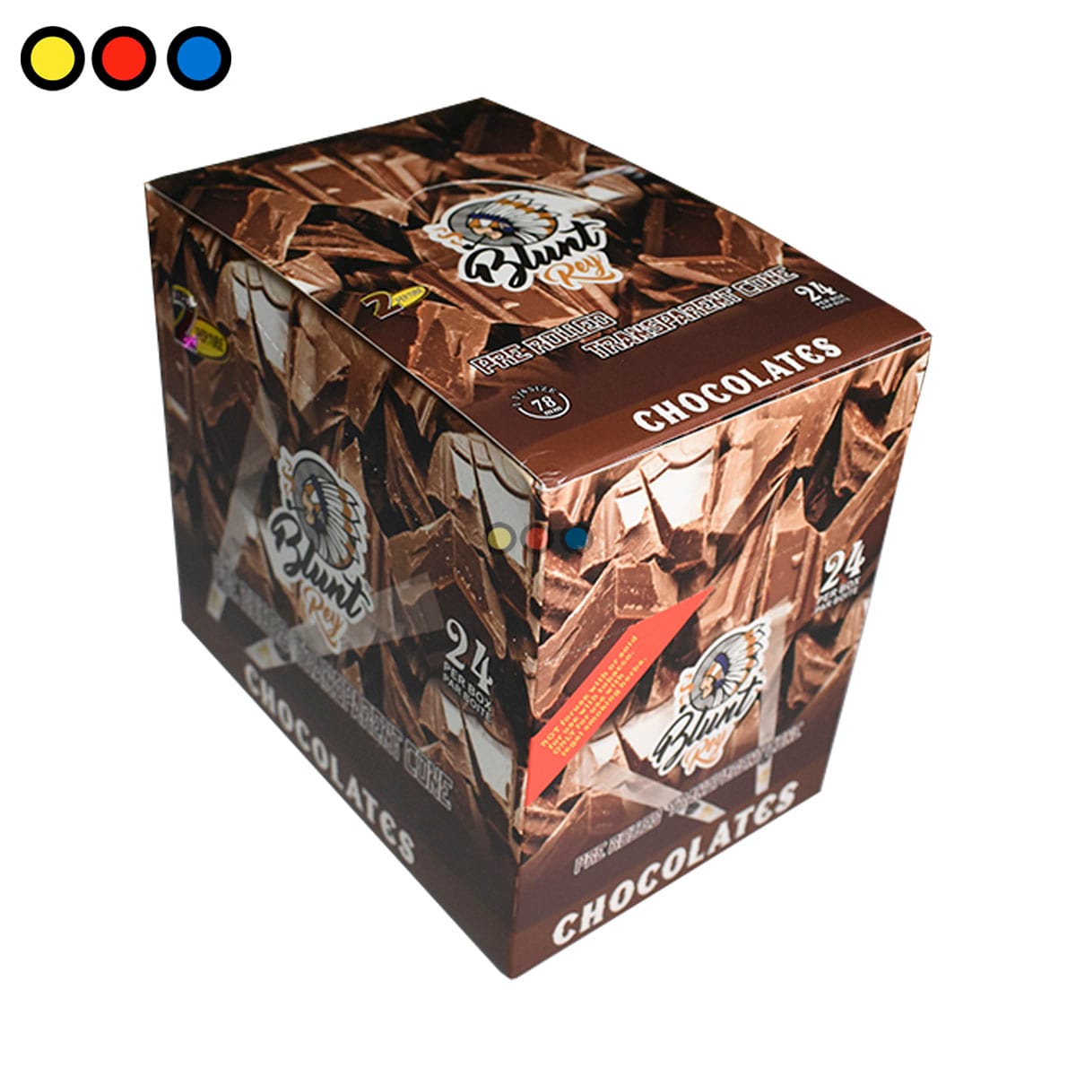 Cono Blunt Rey Celulosa Chocolate 78mm - Imagen 4