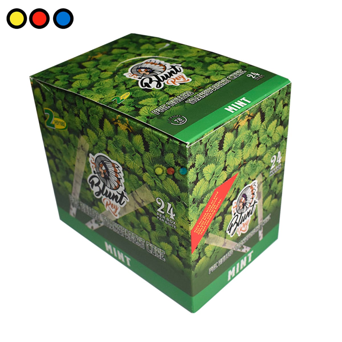 Conos Blunt Rey Celulosa Mint 78mm - Imagen 5