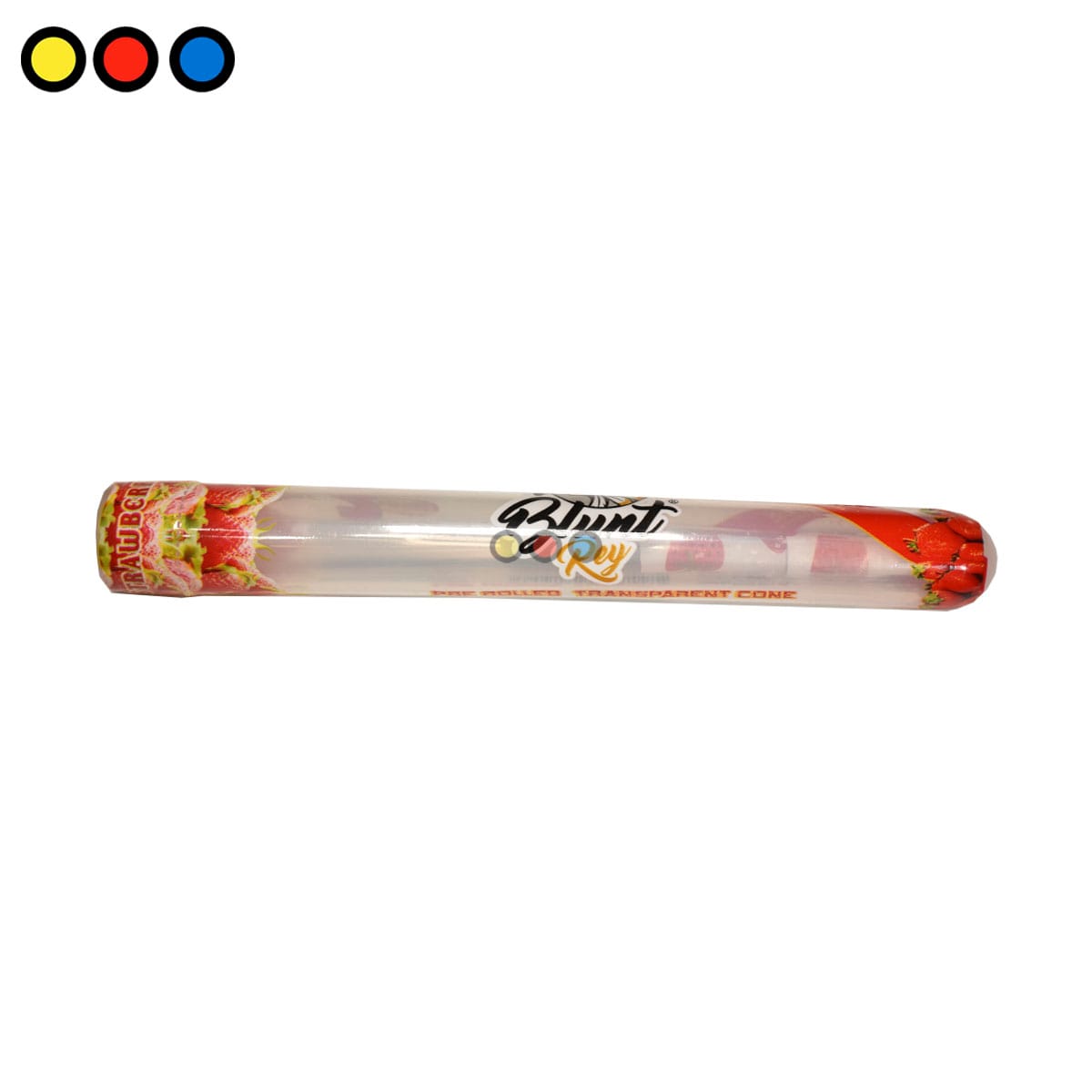 Conos Blunt Rey Celulosa Strawberry 78mm