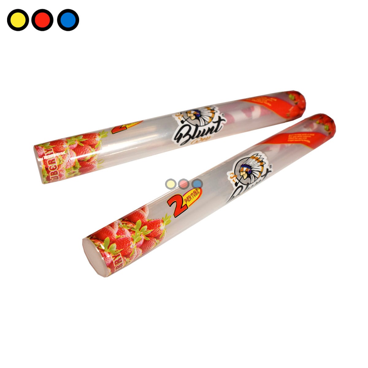 Conos Blunt Rey Celulosa Strawberry 78mm - Imagen 3