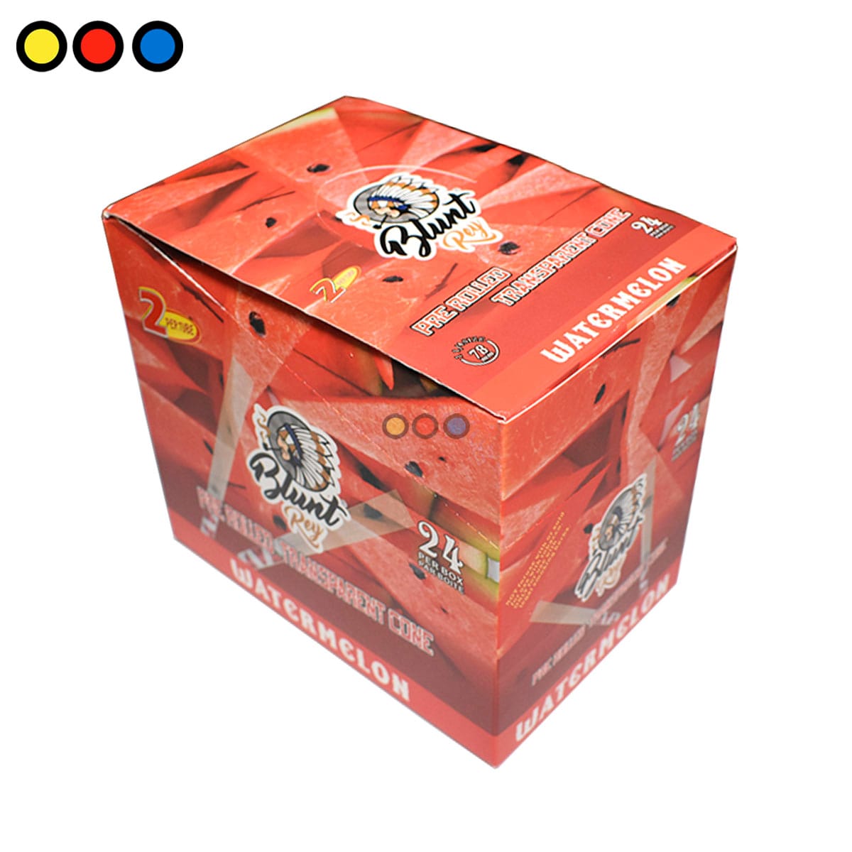 Conos Blunt Rey Celulosa Watermelon 78mm - Imagen 5