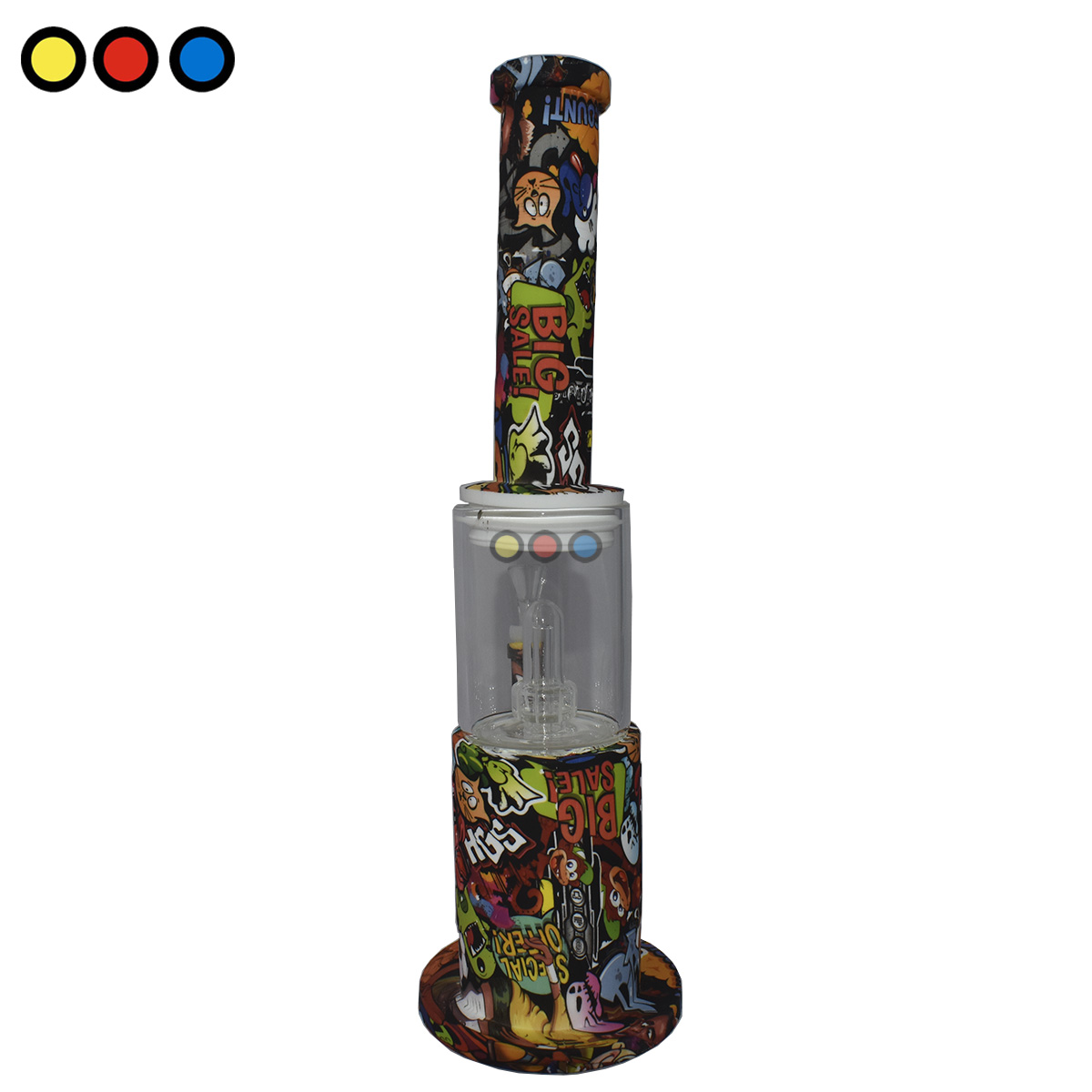 Bong Silicona Graffiti 33cm - Imagen 4