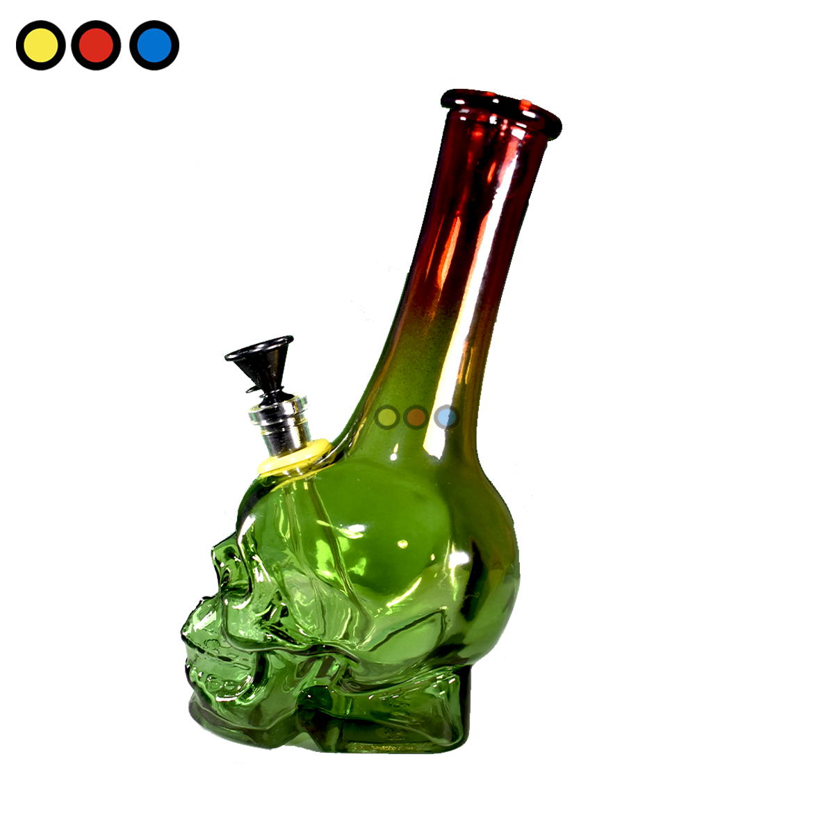 Bong D&K Pyrex Calavera Multicolor - Imagen 2