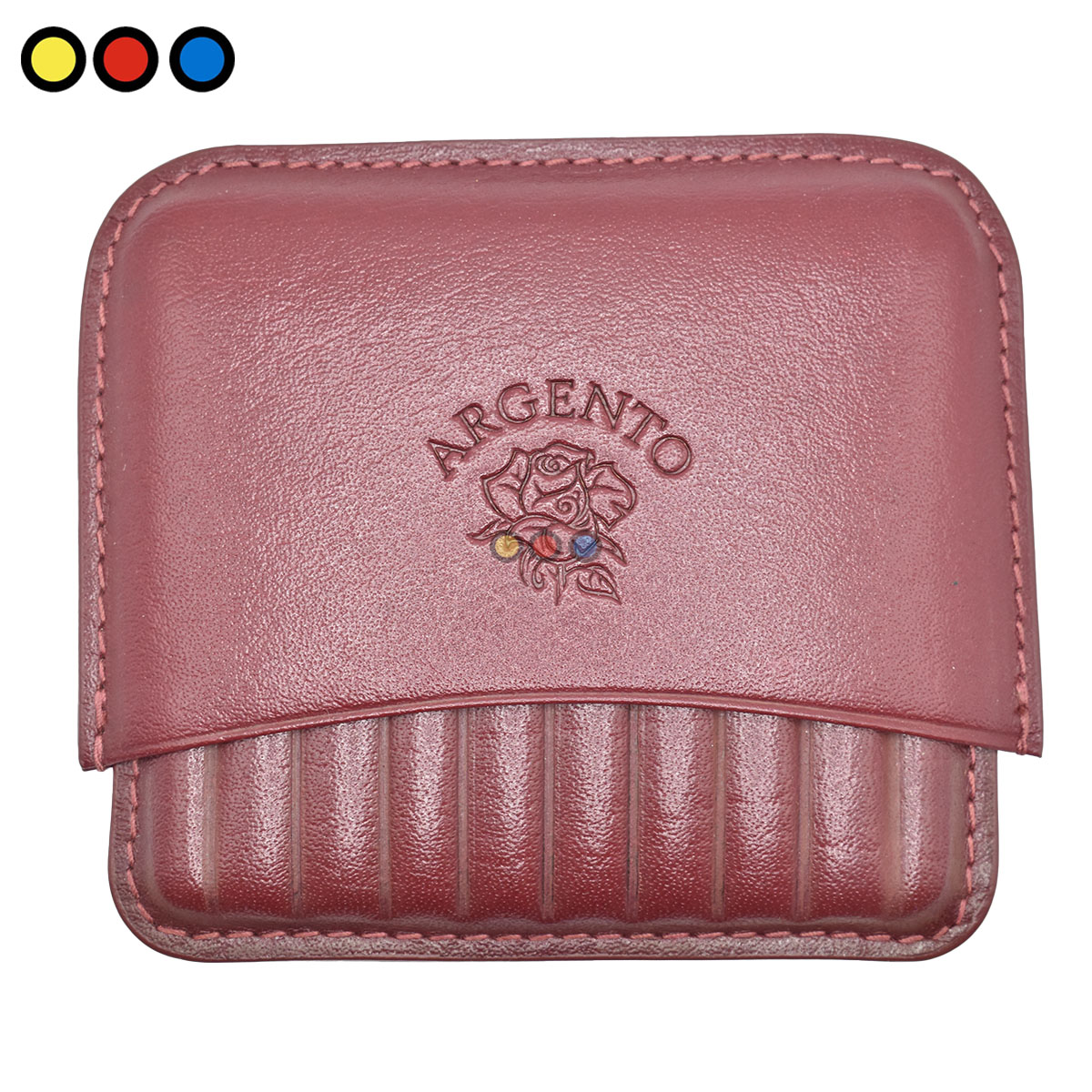Purera de Cuero 10 Cigarritos India Bordo