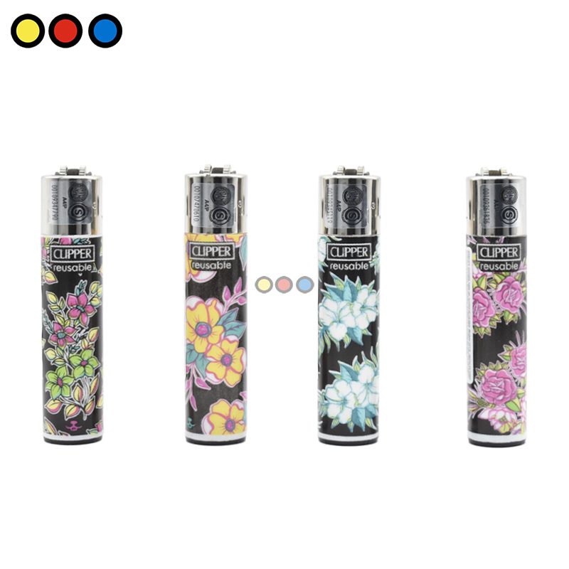 Encendedor Clipper Dark Flowers