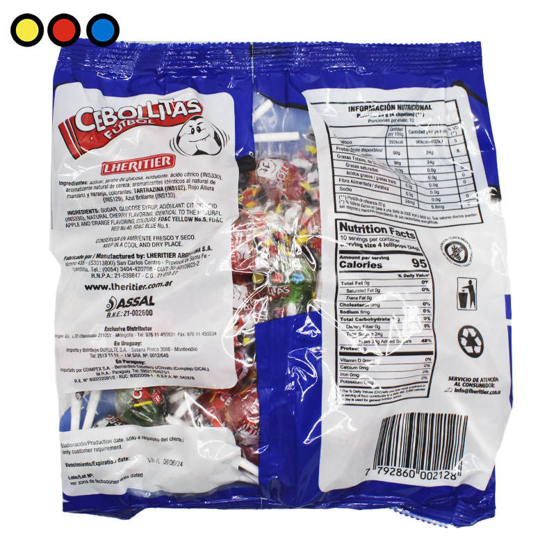 Chupetines Cebollitas Lheritier x240gr - Imagen 4