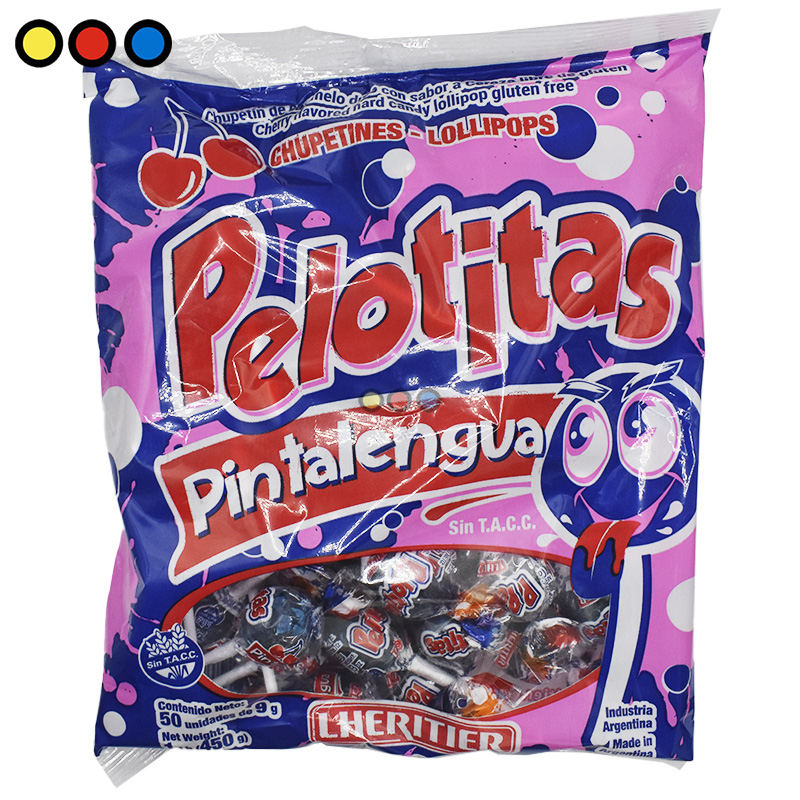Chupetines Pelotitas Pintalengua Lheritier x450gr
