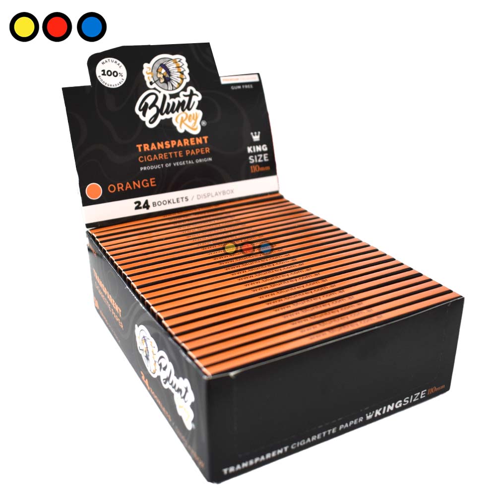 Papel Blunt Rey Celulosa Naranja 110mm - Imagen 4