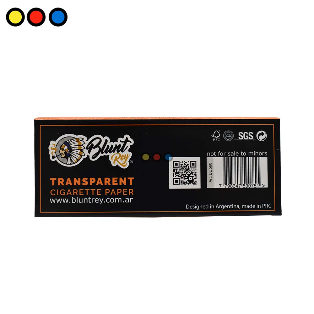Papel Blunt Rey Celulosa Naranja 110mm - Imagen 3