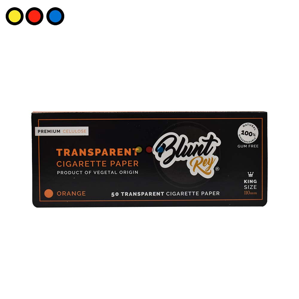 Papel Blunt Rey Celulosa Naranja 110mm