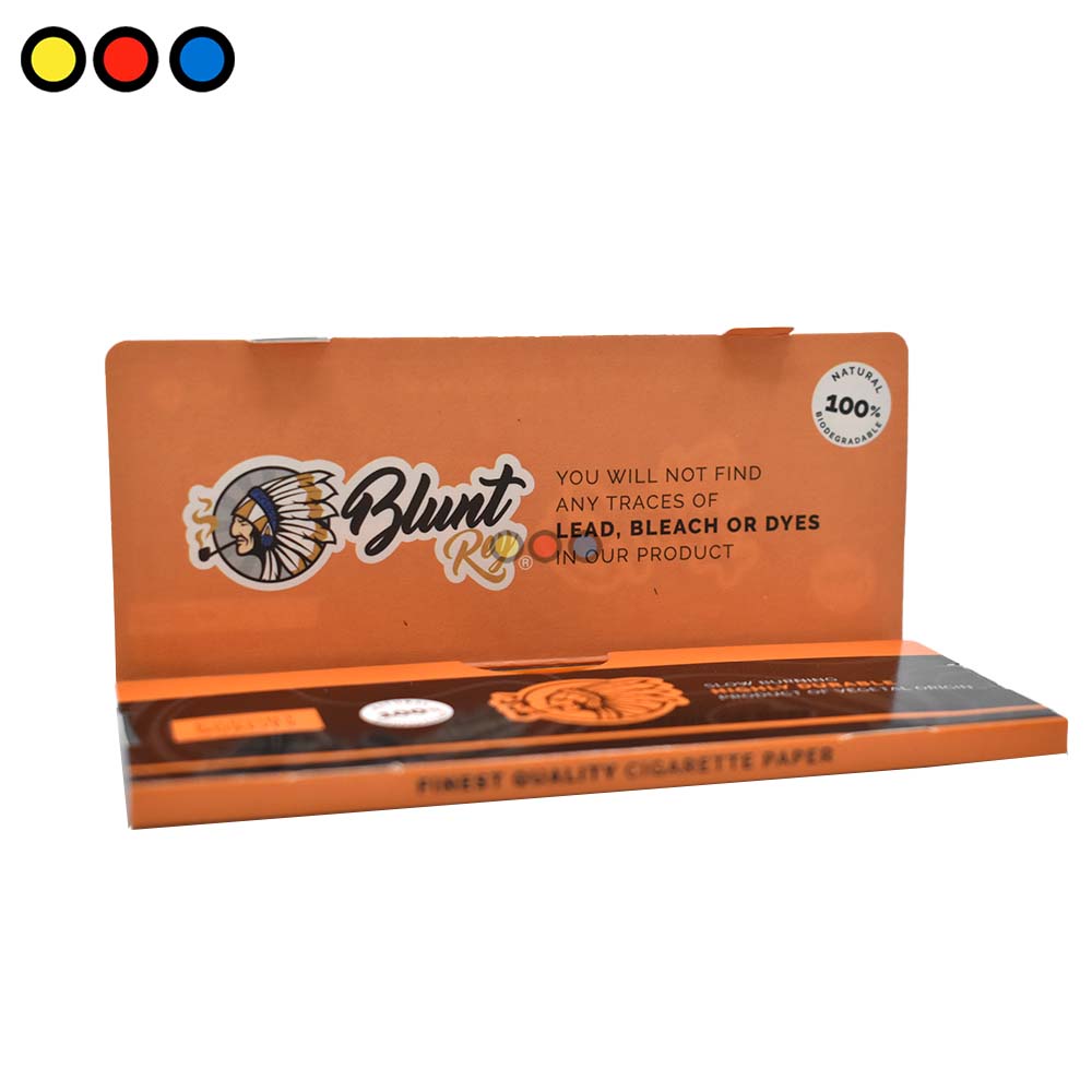 Papel Blunt Rey Celulosa Naranja 110mm - Imagen 2