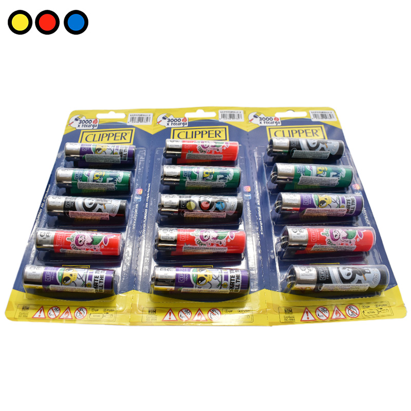 Encendedor Clipper Sticker Skulls - Imagen 5