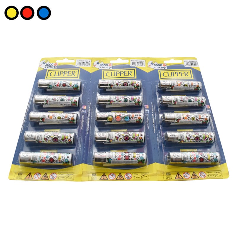 Encendedor Clipper Mexican Skulls - Imagen 5