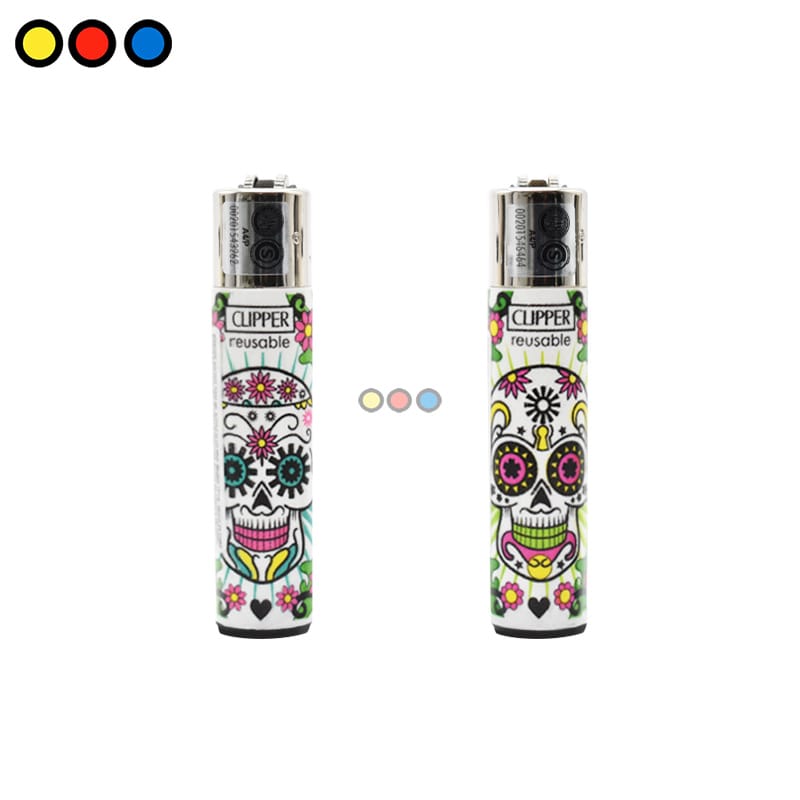 Encendedor Clipper Mexican Skulls - Imagen 3