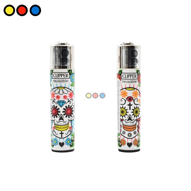 Encendedor Clipper Mexican Skulls - Imagen 4