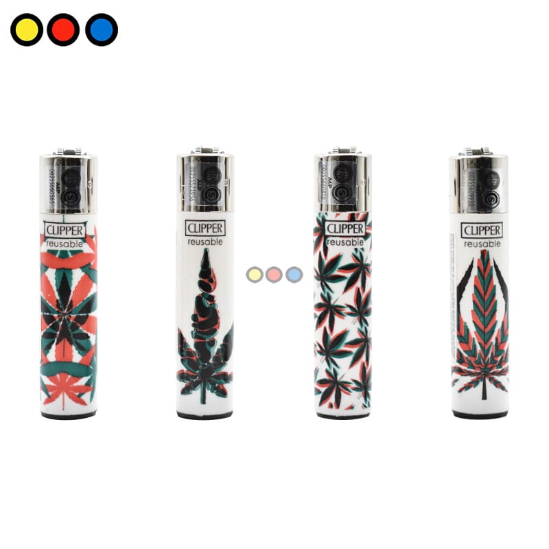 Encendedor Clipper Neon Leaves