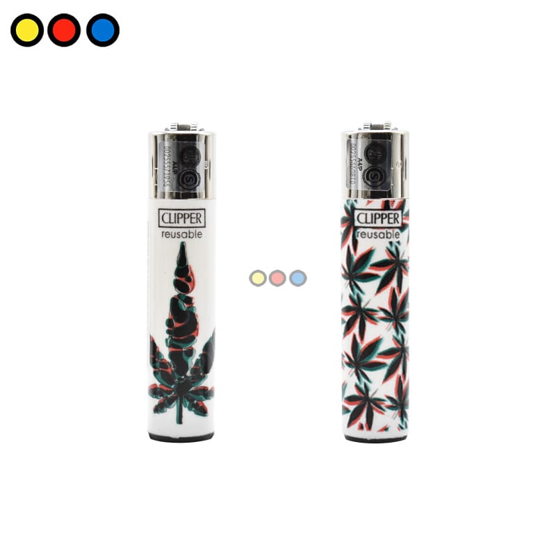 Encendedor Clipper Neon Leaves - Imagen 3