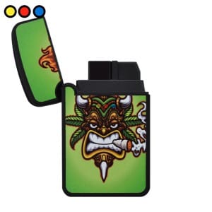 Encendedor Catalitico Zengaz Fly High Mascara Verde