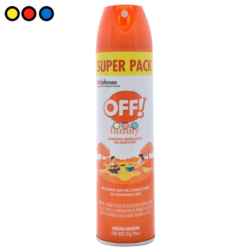 Repelente OFF Family Aerosol Naranja 290cc