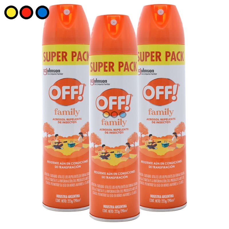 Repelente OFF Family Aerosol Naranja 290cc - Imagen 2