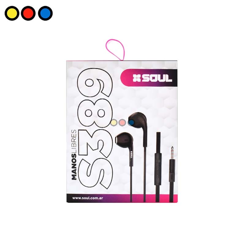 Auriculares 3.5mm. Soul S389 Negro - Imagen 3