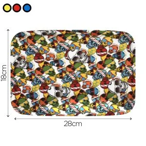 Bandeja Silicona Grande Calavera Colores 28cm