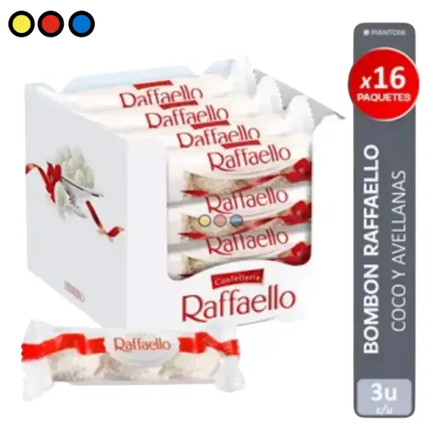 Bombones Ferrero Raffaello T48 480g por mayor - Distribuidora Pop