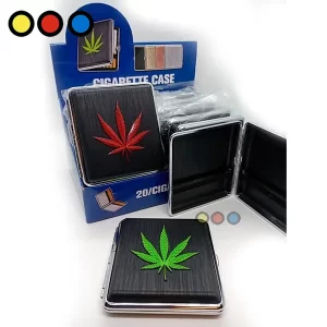 Cigarrera Metálica "Hojita" (444050)