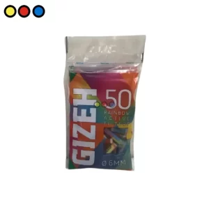 Filtros Gizeh Active Rainbow de 6mm con colores variados.