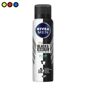 Antitranspirante Nivea Men Aerosol Invisible B&W Fresh 150ml (Pack x 12U)