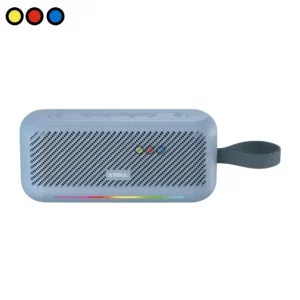 Parlante Bluetooth Soul XS750 MIX TECH Azul, Vista lateral parlante Soul XS750, Detalle luces LED parlante Soul XS750